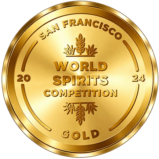 Medalla de oro San Francisco World Spirits Competition 2024 otorgada a Mezcal Doble Cobre